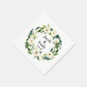 セエレガントベパーソナライズされたトエリ結婚ン スタンダードカクテルナプキン (角)