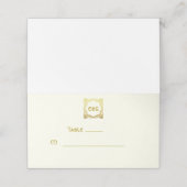 セエレガントルト結婚金ゴールドフェイクケルト結び目模様 プレイスカード (外部開封)