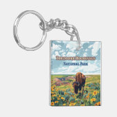 セオドアルーズベルト国立公園ノースダコタ キーホルダー (正面左)