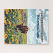 セオドアルーズベルト国立公園ノースダコタ ジグソーパズル (横)