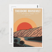 セオドアルーズベルト国立公園ノースダコタ ポストカード (正面/裏面)