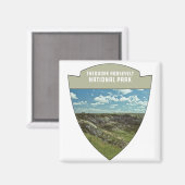 セオドアルーズベルト国立公園ノースダコタ マグネット (正面/裏面)