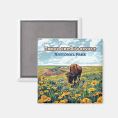 セオドアルーズベルト国立公園ノースダコタ マグネット (正面/裏面)