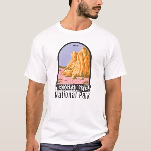 セオドアルーズベルト国立公園ノースダコタ Tシャツ (正面)