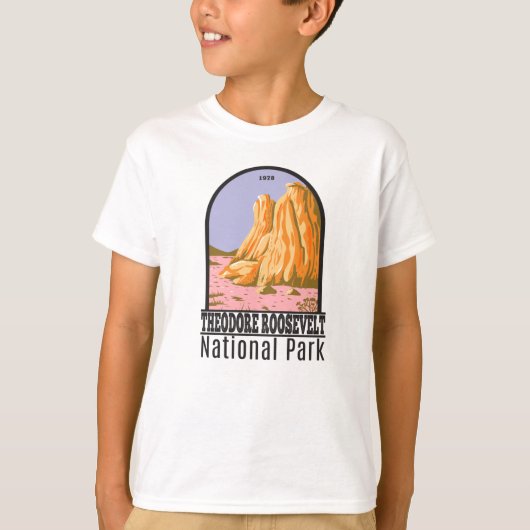 セオドアルーズベルト国立公園ノースダコタ Tシャツ (正面)