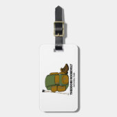 セオドアルーズベルト国立公園バックパック ラゲッジタグ (正面縦)