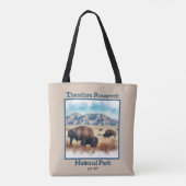 セオドアルーズベルト国立公園ビソンサミナリー トートバッグ (裏面)
