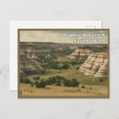 セオドアルーズベルト国立公園ヴィンテージはがき ポストカード (正面/裏面)