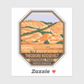 セオドアルーズベルト国立公園ヴィンテージ シール (シート)