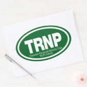 セオドアルーズベルト国立公園 楕円形シール (封筒)