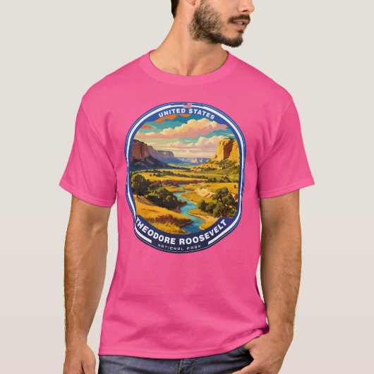 セオドアルーズベルト国立公園Usa Tシャツ (正面)