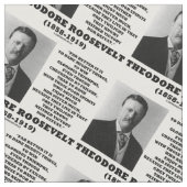 セオドアルーズベルト敢えて強大な事物アドバイス引用文 ファブリック (クローズアップ)