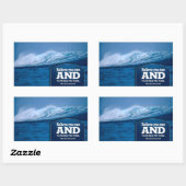 セオドアルーズベ感動的ルト引用文信じ" 長方形シール (シート)