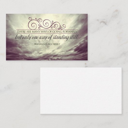 セオドアルーズベ感動的ルト引用文"立つ" ノートカード (正面/裏面)