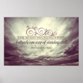 セオドアルーズベ感動的ルト引用文"立つ" ポスター (正面)