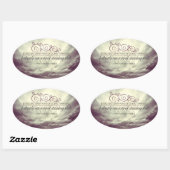 セオドアルーズベ感動的ルト引用文"立つ" 楕円形シール (シート)