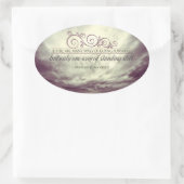 セオドアルーズベ感動的ルト引用文"立つ" 楕円形シール (バッグ)