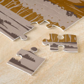 セオドアルーズヴェルト国立公園イラストレーションアート ジグソーパズル (側面)