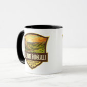 セオドアルーズヴェルト国立公園イラストレーションアート マグカップ (正面左)