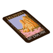 セオドアルーズヴェルト国立公園レトロ 動揺して マグネット (右側)