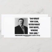 セオドア・ルーズベルトできる引用文 (正面/裏面)