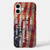 セオドア・ルーズベルトのインスピレーション投票引用句 Case-Mate iPhoneケース (裏面)