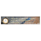 セオドア・ルーズベルトの引用 デスクネームプレート (正面)