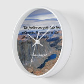 セオドア・ルーズベルトの引用 壁時計 (傾斜)