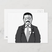 セオドア・ルーズベルトの漫画 ポストカード (正面/裏面)