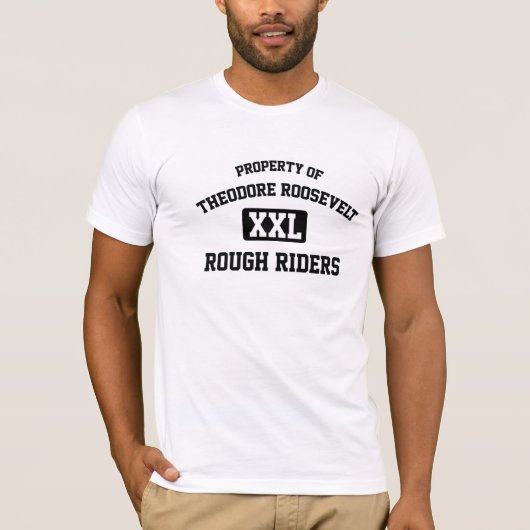 セオドア・ルーズベルトの高等学校のRoughRidersのTシャツ Tシャツ (正面)