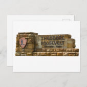 セオドア・ルーズベルト国立公園の看板 ポストカード (正面/裏面)