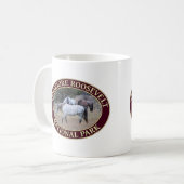 セオドア・ルーズベルト国立公園の野生の馬 コーヒーマグカップ (正面左)