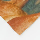 セオドア・ルーズベルト国立公園の野生の馬 フリースブランケット (角)