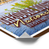 セオドア・ルーズベルト国立公園 – ノースダコタ州 ポスター (角)