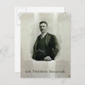 セオドア・ルーズベルト大佐のポートレート ポストカード (正面/裏面)