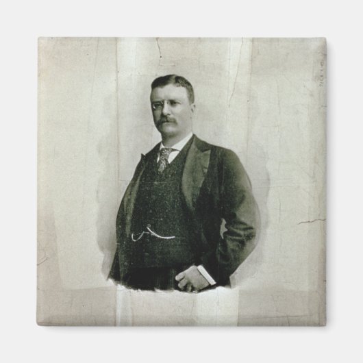 セオドア・ルーズベルト大佐のポートレート マグネット (正面)