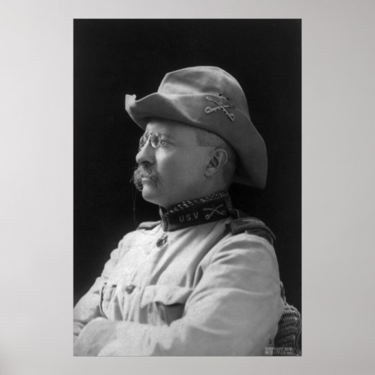 セオドア・ルーズベルト大佐1898年 ポスター (正面)