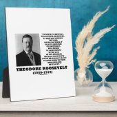 セオドア・ルーズベルト廃棄物天然資源を破壊 フォトプラーク (側面)