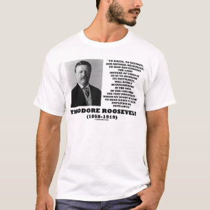 セオドア・ルーズベルト廃棄物天然資源を破壊 Tシャツ