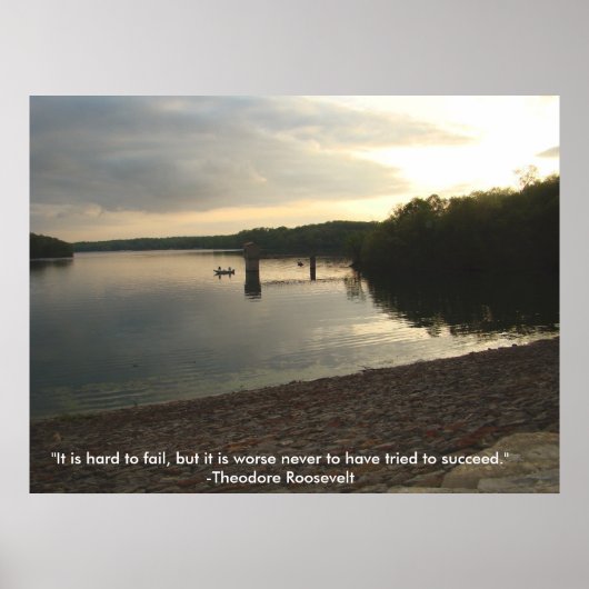 セオドア・ルーズベルト引用文のポスター ポスター (正面)