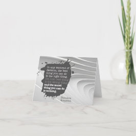 セオドア・ルーズベルト感動的引用文「決定」 サンキューカード