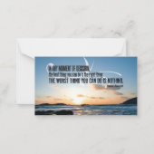 セオドア・ルーズベルト感動的引用文「決定」 ノートカード (正面)