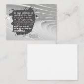 セオドア・ルーズベルト感動的引用文「決定」 ノートカード (正面/裏面)