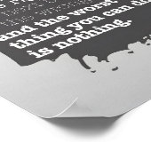 セオドア・ルーズベルト感動的引用文「決定」 ポスター (角)