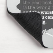 セオドア・ルーズベルト感動的引用文「決定」 マウスパッド (コーナー)