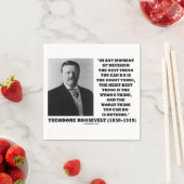 セオドア・ルーズベルト最高のの決断瞬間 スタンダードカクテルナプキン (インサイチュ)