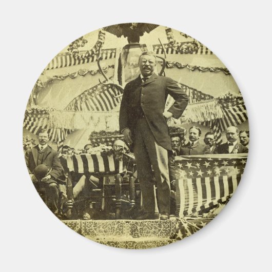 セオドア・ルーズベルト話大統領の1903年 マグネット (正面)