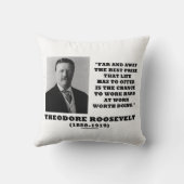 セオドア・ルーズベ最高のルト賞の人生は仕事を提供している クッション (裏面)