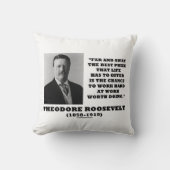 セオドア・ルーズベ最高のルト賞の人生は仕事を提供している クッション (正面)