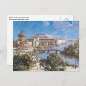 セオドア・ロビンソンによる世界コロンビア博覧会 ポストカード (正面/裏面)